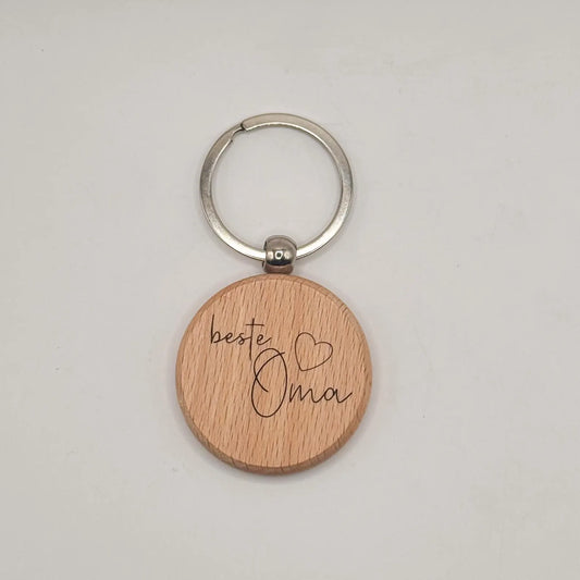 Wooden keychain