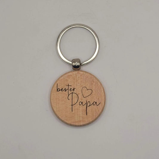 Wooden keychain