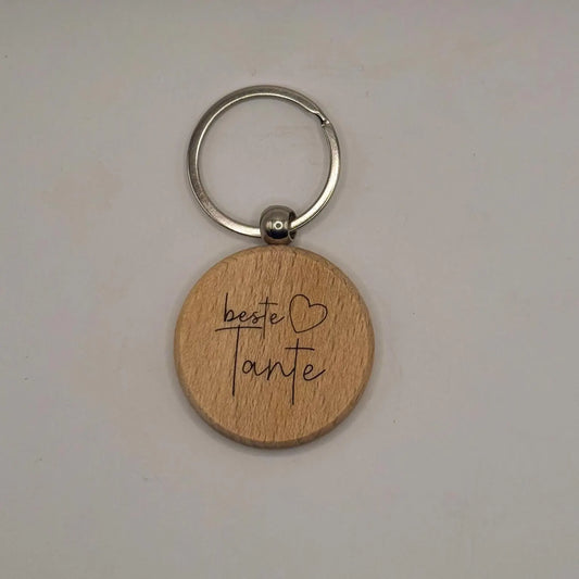 Wooden keychain